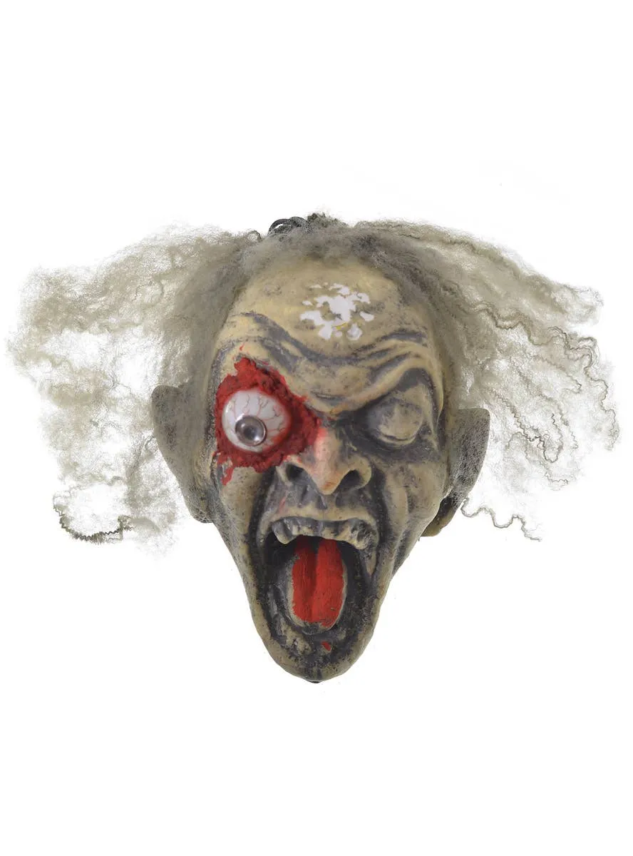 Dismembered Light Up One Eye Zombie Head Halloween Decoration