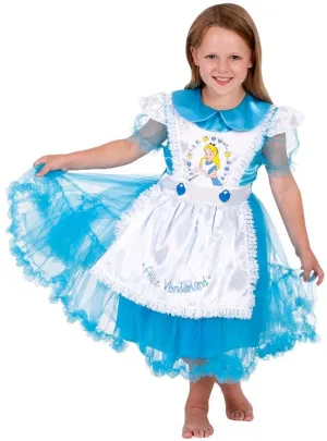 Disney Classic Alice In Wonderland Girls Costume