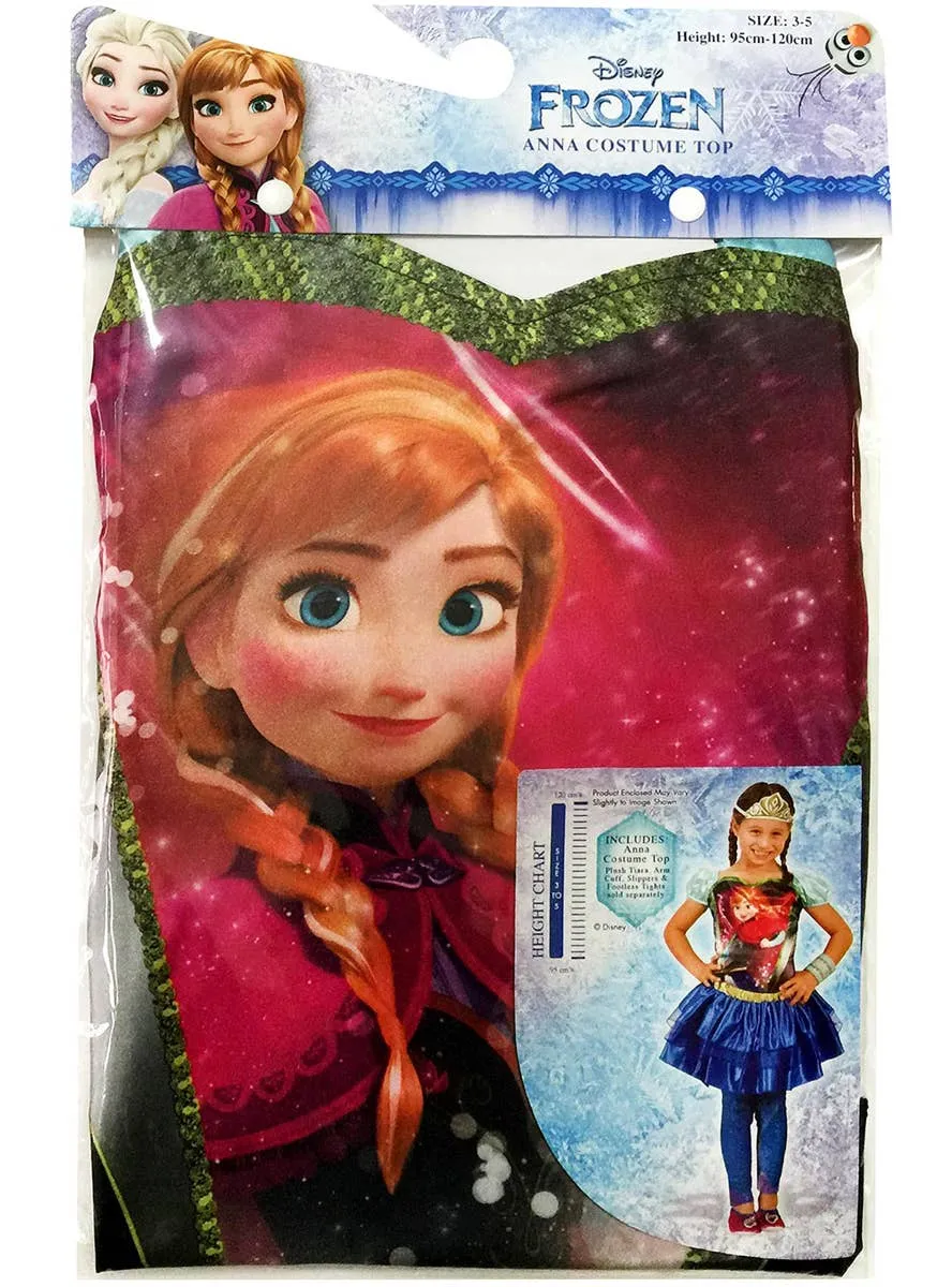 Disney Frozen Anna Girls Costume Top