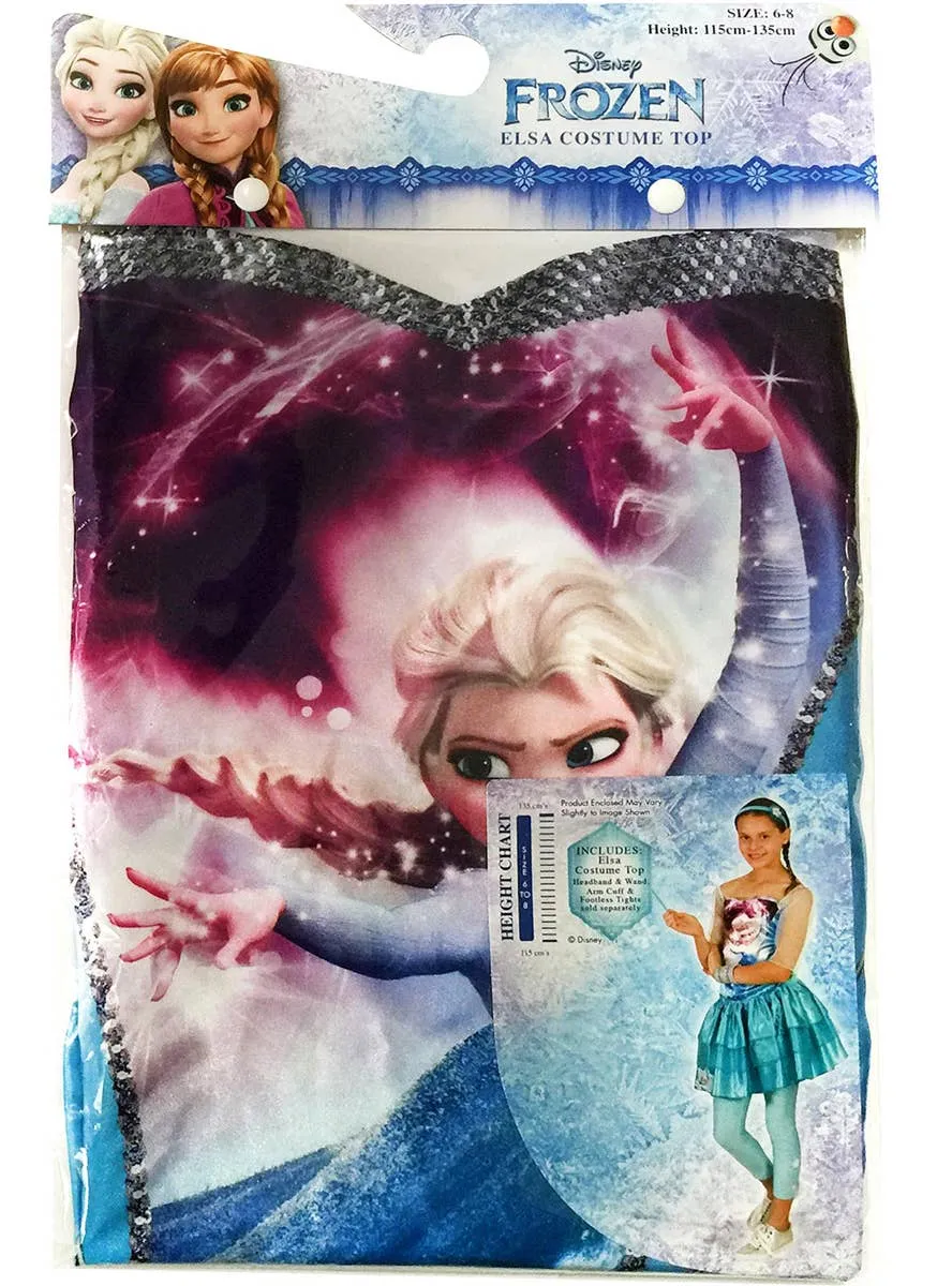 Disney Frozen Girls Elsa Costume Top