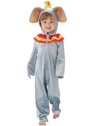 Disney Kids Grey Dumbo Elephant Onesie Costume