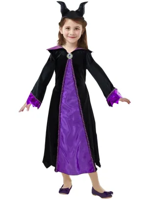 Disney Maleficent Girls Fancy Dress Costume