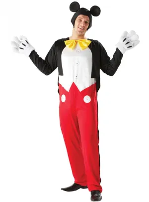 Disney Mickey Mens Licensed Mouse Fancy Dress Costume