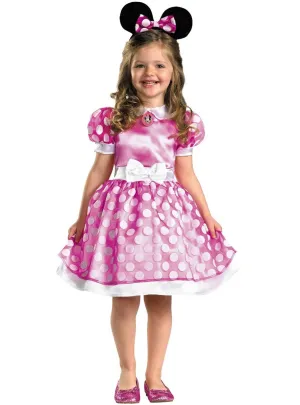 Disney Pink and White Minnie Mouse Toddler Girls Costume