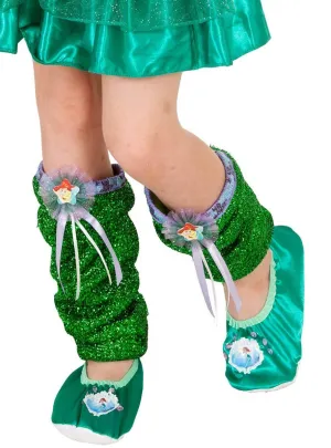 Disney Princess Ariel Metallic Green Leg Warmers