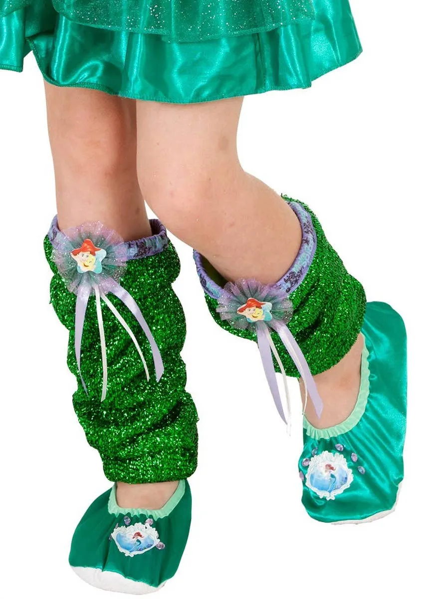 Disney Princess Ariel Metallic Green Leg Warmers