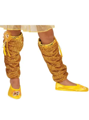 Disney Princess Belle Metallic Gold Leg Warmers