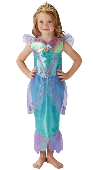 Disney Princess Girls Deluxe Little Mermaid Ariel Fancy Dress Costume