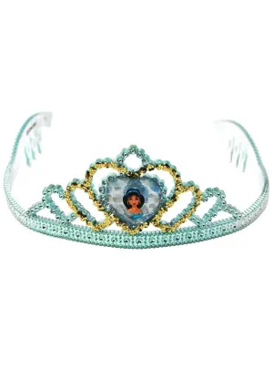 Disney Princess Jasmine Girls Teal Costume Tiara