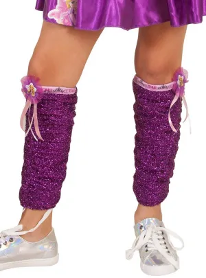 Disney Princess Rapunzel Metallic Purple Leg Warmers