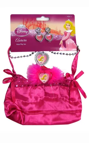 Disney Princess Sleeping Beauty Girls Bag and Jewellery Set