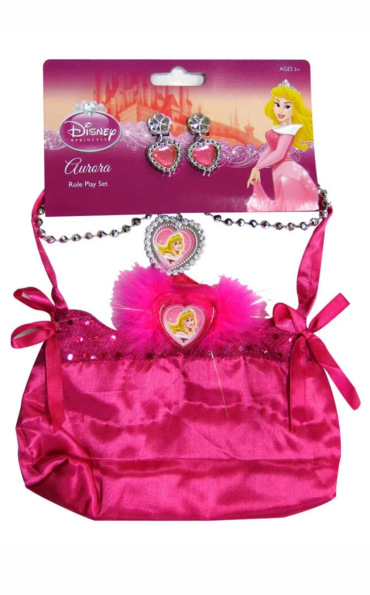 Disney Princess Sleeping Beauty Girls Bag and Jewellery Set