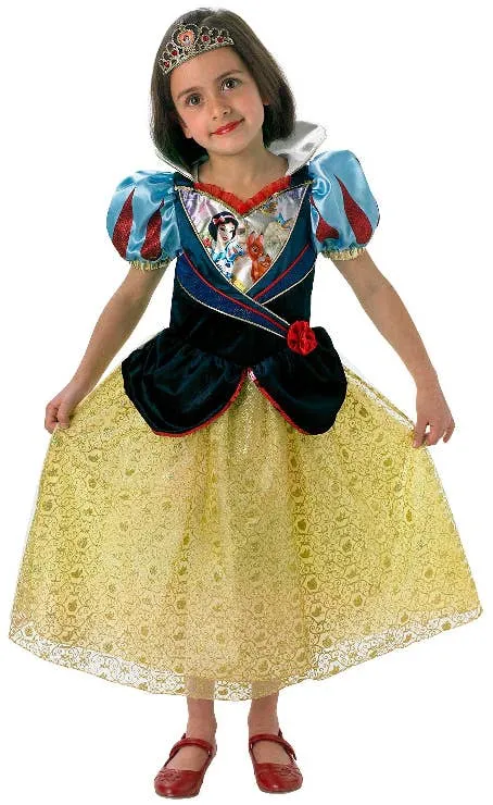 Disney Princess Snow White Girls Deluxe Shimmer Costume