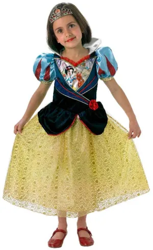 Disney Princess Snow White Girls Deluxe Shimmer Costume