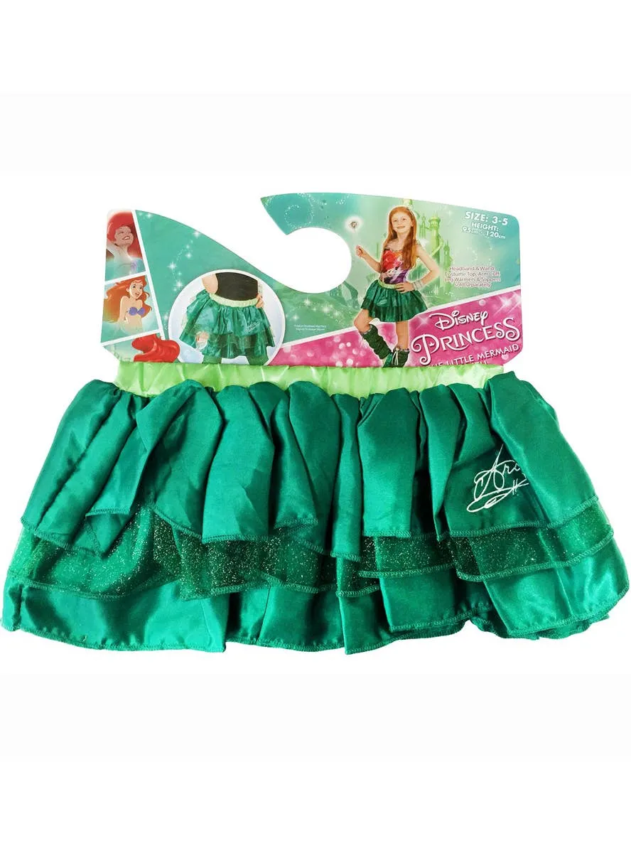 Disney The Little Mermaid Girls Green Ariel Tutu Skirt