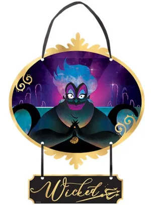 Disney Villain Ursula Wicked Sign Halloween Decoration