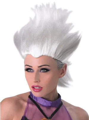 Disney Villain Ursula Womens White Costume Wig