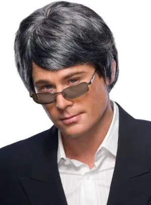 Distinguished Gentleman Mens Grey Costume Wig