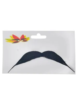 Distinguished Pointed Black Stick-on Costume Moustache