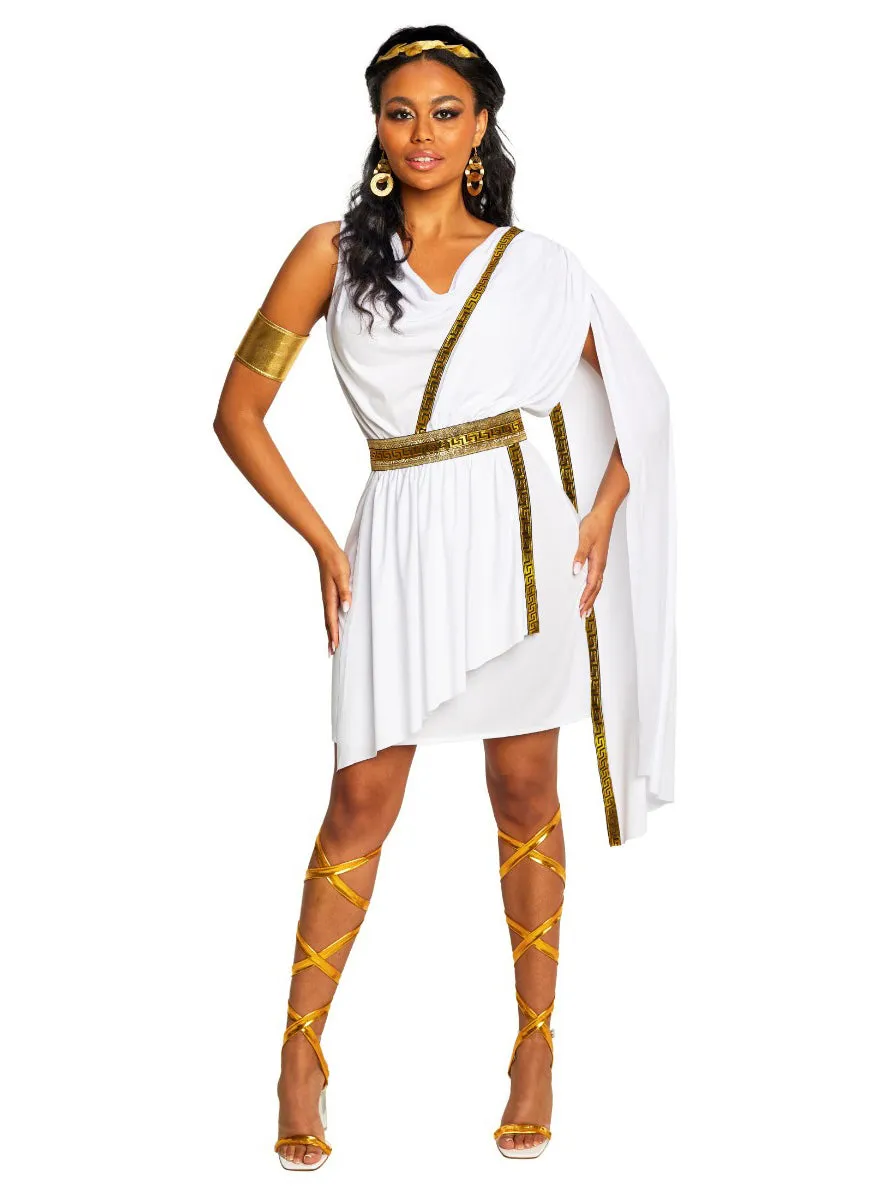 Divine Womens Roman Goddess Toga Costume