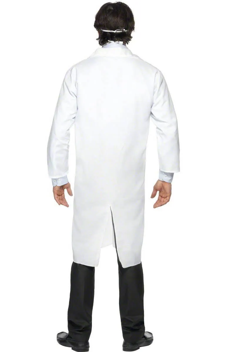 Doctor Mens White Medical Lab Coat Costume