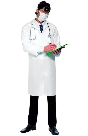 Doctor Mens White Medical Lab Coat Costume