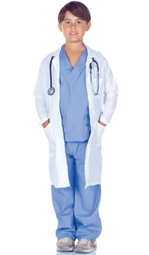 Doctor Scrubs and Lab Coat Boys Costume