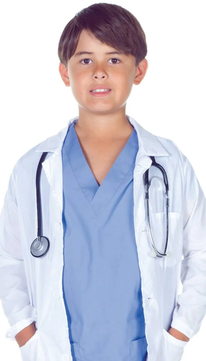 Doctor Scrubs and Lab Coat Boys Costume
