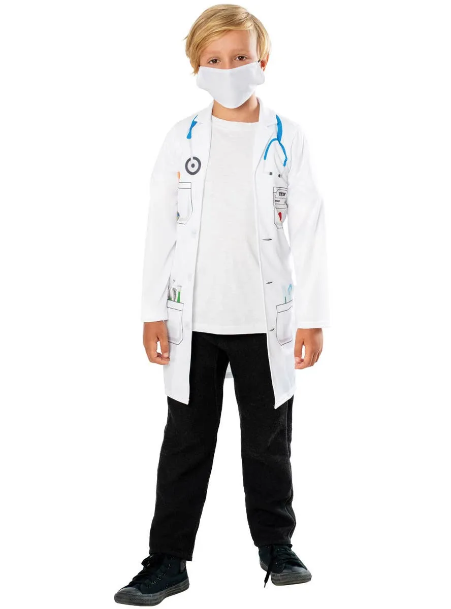 Doctor White Lab Coat Kids Occupation Costume