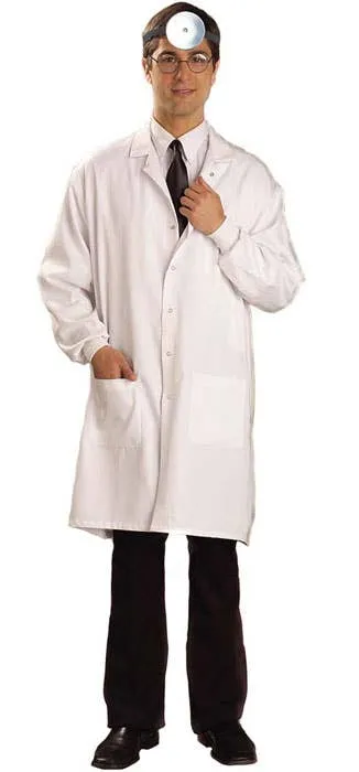 Doctor White Medical Lab Coat Mens Costume