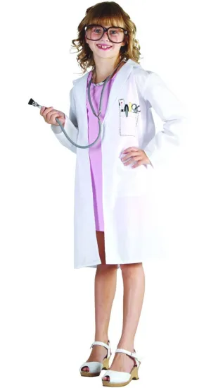 Doctor's White Lab Coat Girls Occupation Dress Up Costume