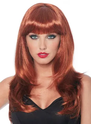 Donna Natural Red Womens Costume Wig