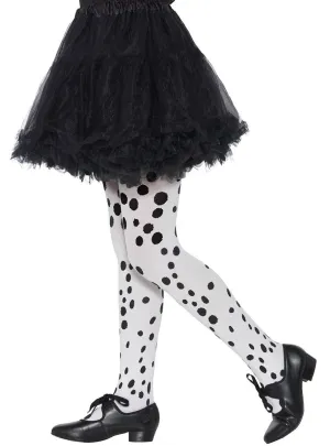 Dotty Dalmatian Girls Costume Stockings