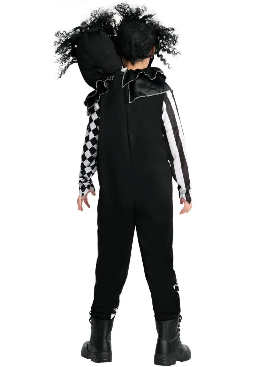 Double Headed Boys Evil Circus Clown Halloween Costume