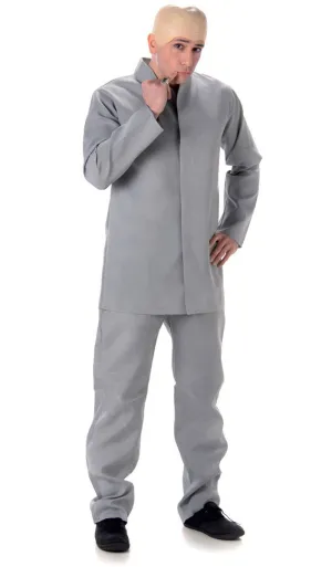 Dr Evil Mens Fancy Dress Costume