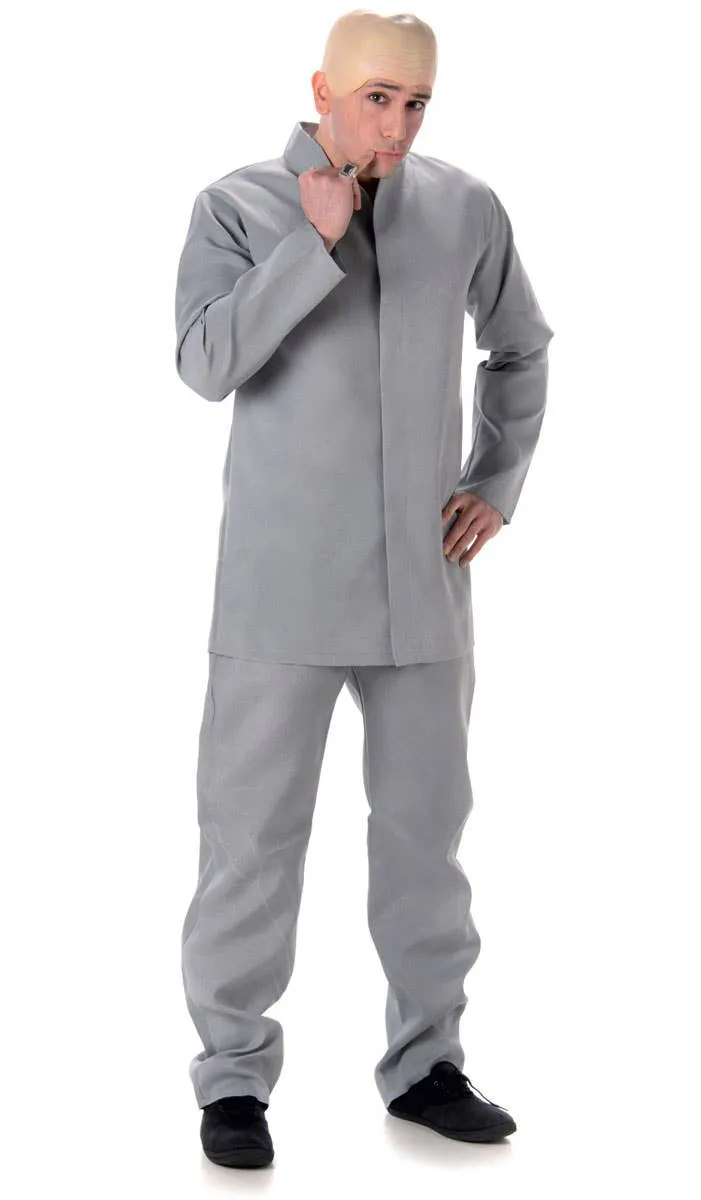 Dr Evil Mens Fancy Dress Costume