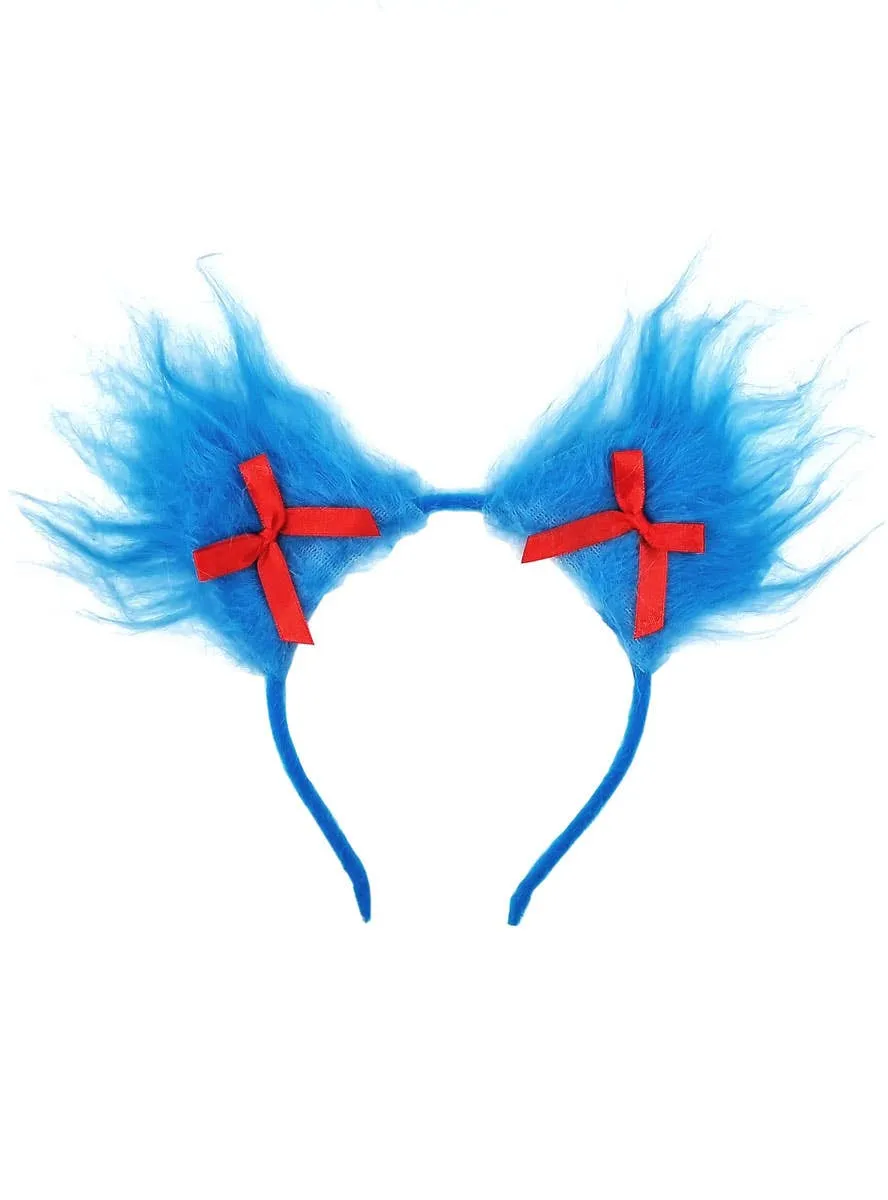 Dr Seuss Inspired Fluffy Blue Costume Headband