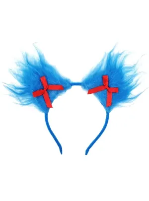 Dr Seuss Inspired Fluffy Blue Costume Headband