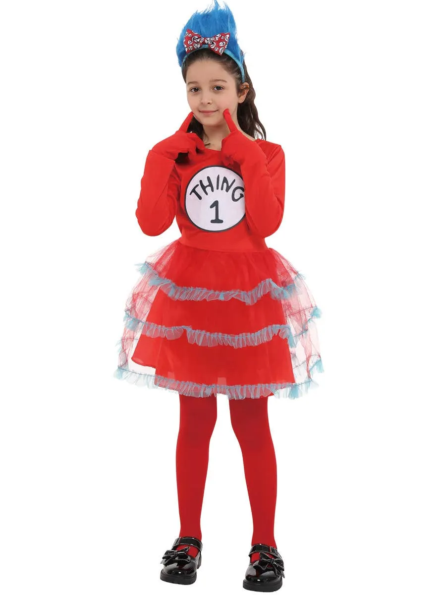 Dr Seuss Inspired Thing 1 Girls Book Week Costume