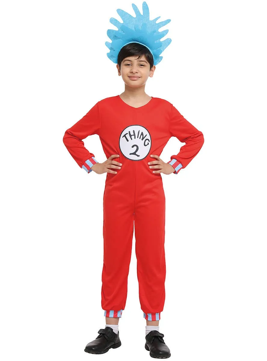 Dr Seuss Inspired Thing 2 Kids Book Week Costume