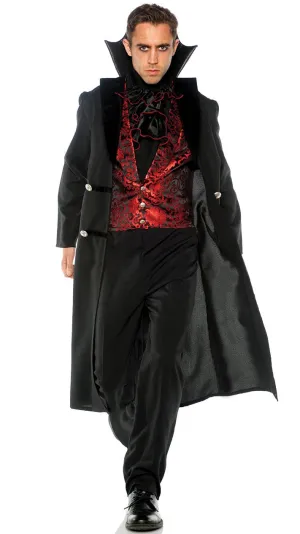 Dracula Mens Gothic Vampire Halloween Costume