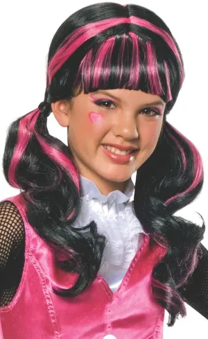 Draculaura Monster High Girls Costume Wig