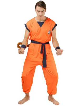 Dragon Ball Z Mens Kung Fu Man Anime Costume
