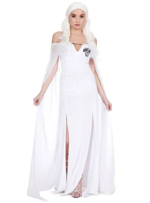 Dragon Beauty Womens White Daenerys Targaryen Costume