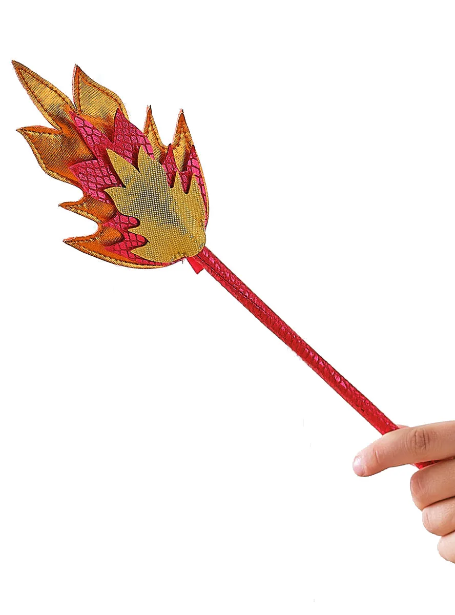 Dragon Boys Red Deluxe Costume Flame Wand