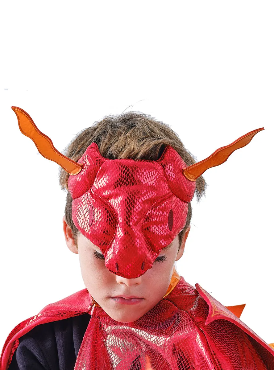 Dragon Boys Red Deluxe Costume Mask