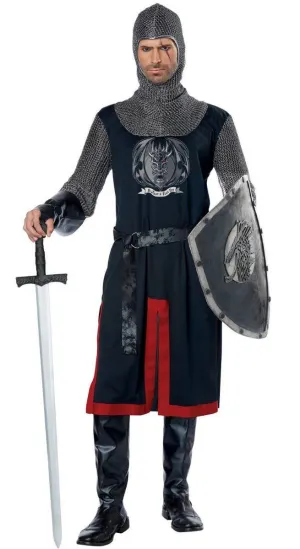 Dragon Knight Mens Medieval Fancy Dress Costume