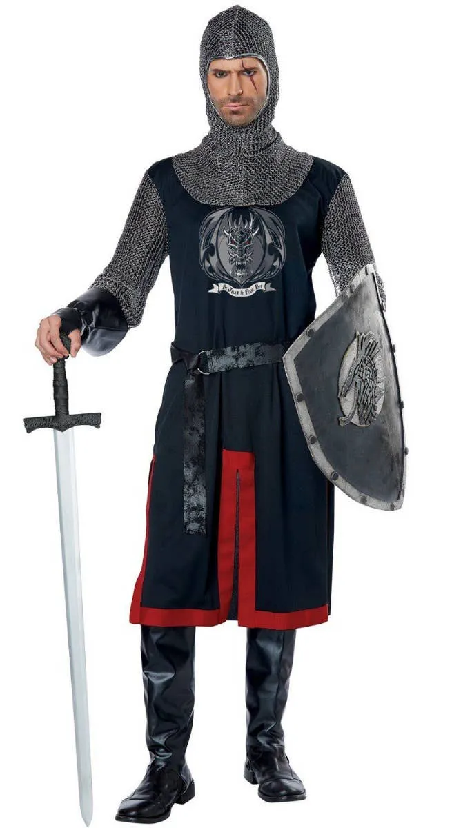 Dragon Knight Mens Medieval Fancy Dress Costume