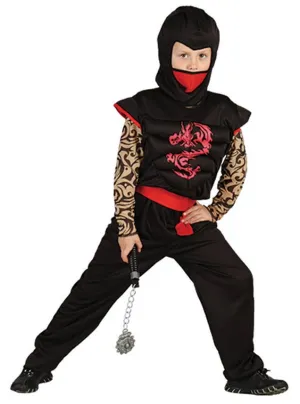 Dragon Ninja Boys Fancy Dress Costume