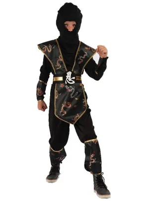 Dragon Ninja Boys Japanese Warrior Costume